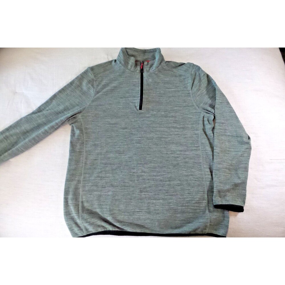 Avalanche Men’s Green Textured Quarter Zip Jacket size Large